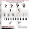 Service Caster 3.5 Inch 316SS Maroon Poly Swivel 7/8 Inch Expanding Stem Caster Lock Brake SCC-SS316TTLEX20S3514-PPUB-MRN-78 - alternate 2